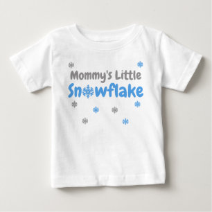Camiseta Para Bebê Pequeno Floco de Neve Camiseta Bebê