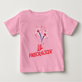 Camiseta Para Bebê Pequeno Fogos de Artifício 4 de Julho Patriótico F
