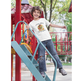 Camiseta Para Bebê Pequeno Herói para os Animais - Camisa-T de Crianç