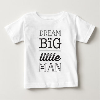 Camiseta Para Bebê Pequeno Homem Grande Sonha BowTie Baby Boy T-shirt