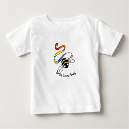 Camiseta Para Bebê Pequeno Inseto de Amor Bebê e Crianças