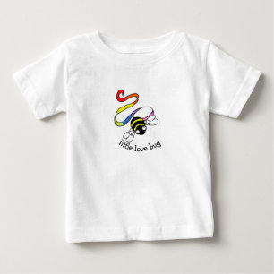 Camiseta Para Bebê Pequeno Inseto de Amor Bebê e Crianças