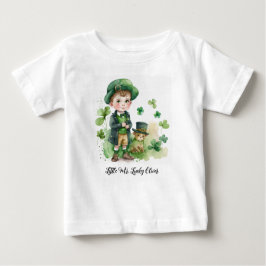 Camiseta Para Bebê Pequeno Irich Boy & Puppy Nome Personalizado