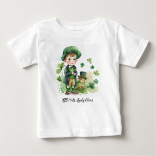 Camiseta Para Bebê Pequeno Irich Boy & Puppy Nome Personalizado