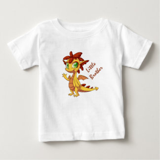 Camiseta Para Bebê Pequeno Irmão Baby Fine Jersey T-Shirt/Dragon