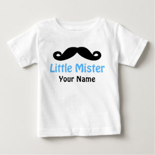 Camiseta Para Bebê Pequeno Irmão Mustache T-shirt personalizada