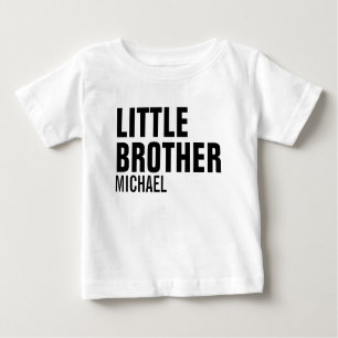 Camiseta Para Bebê Pequeno Irmão Personalizado Bebê Romper