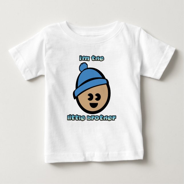 Camiseta Para Bebê "Pequeno Irmão" Toddler Long Sleeve T Shirt (Frente)