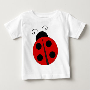 Camiseta Para Bebê Pequeno joaninha