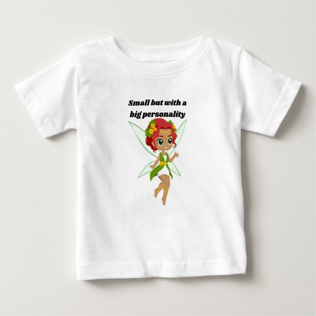 Camiseta Para Bebê 🌟 pequeno, mas com grande personalidade (Frente)