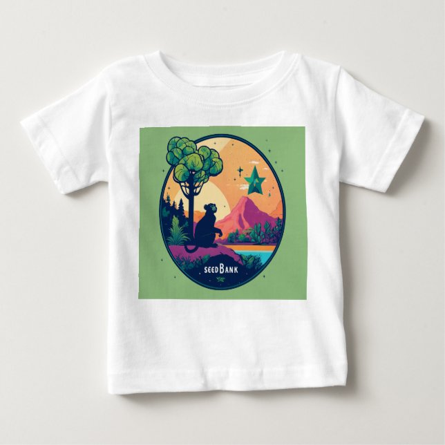 Camiseta Para Bebê Pequeno, mas poderoso (Frente)