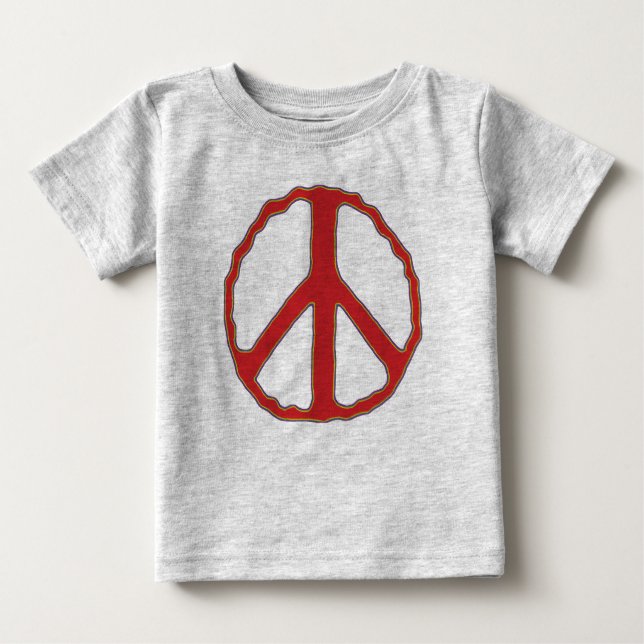 Camiseta Para Bebê Pequeno Monstro da Paz (Frente)
