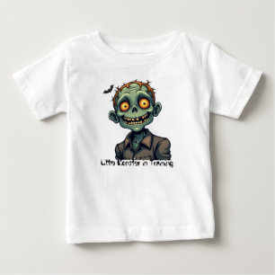 Camiseta Para Bebê Pequeno Monstro em Treinamento – Roupas de Hallowe