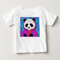 Pequeno Panda Adorável - Design tipo Quilt