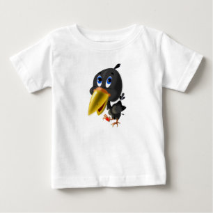Camiseta Para Bebê Pequeno Pássaro de Amor