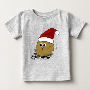 Camiseta Para Bebê Pequeno Poop Natal