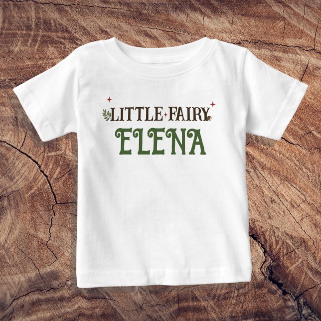 Camiseta Para Bebê Pequeno primeiro aniversario (Little Fairy - 1st birthday)