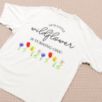 Pequeno primeiro aniversario de flor selvagem