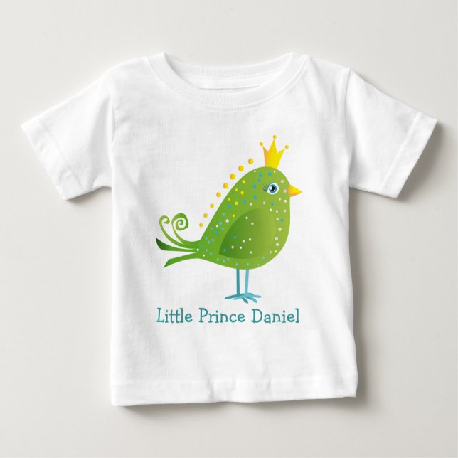 Camiseta Para Bebê Pequeno Príncipe Bird Baby Shirt (Frente)