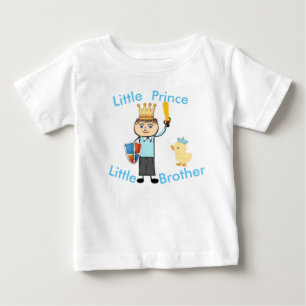 Camiseta Para Bebê Pequeno Príncipe Irmão