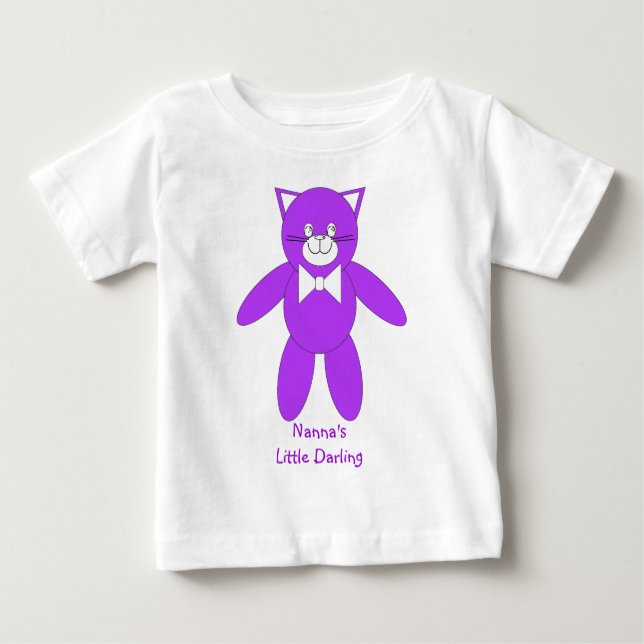 Camiseta Para Bebê Pequeno Querido de Nanna (Frente)