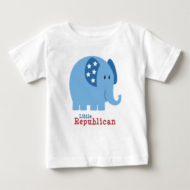 Camiseta Para Bebê Pequeno Republicano (Frente)