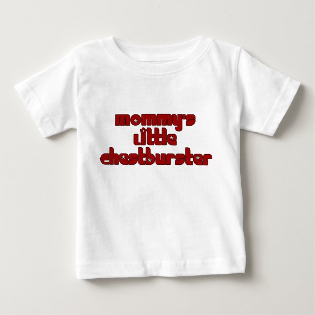 Camiseta Para Bebê Pequeno Ruptortoráxico da Mamãe (Frente)