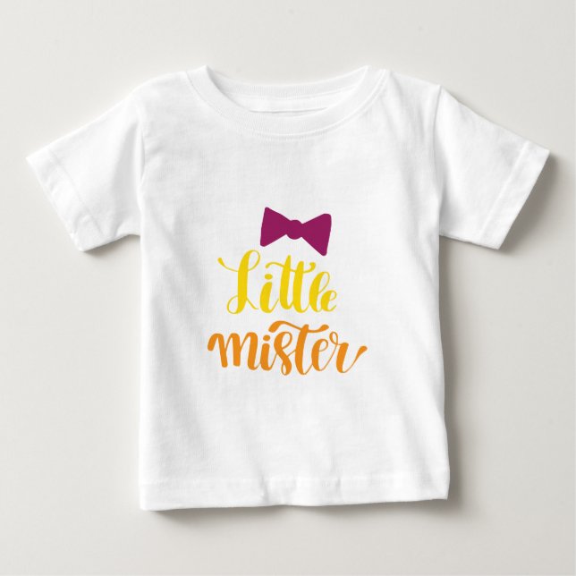 Camiseta Para Bebê Pequeno Senhor (Frente)