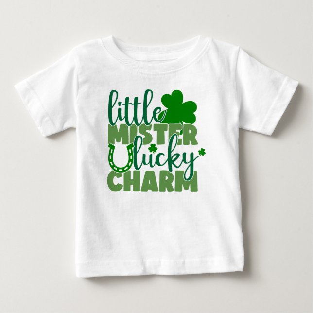 Camiseta Para Bebê Pequeno Senhor Símbolo da Sorte (Frente)