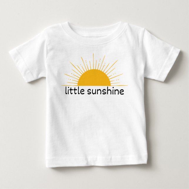 Camiseta Para Bebê Pequeno Sol (Frente)