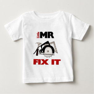 Camiseta Para Bebê Pequeno Sr. Fix