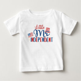 Camiseta Para Bebê Pequeno Sr Independente, 4 de Julho