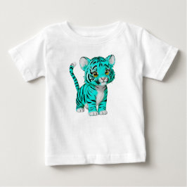 Camiseta Para Bebê Pequeno Tigre