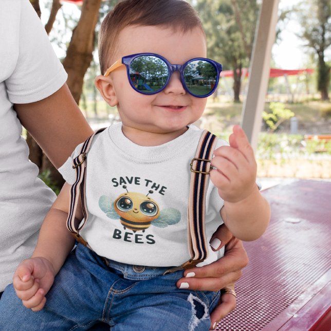 Camiseta Para Bebê Pequenos Bicos Eco Tee - Salvem as Abelhas (Criador carregado)