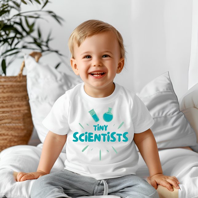 Camiseta Para Bebê Pequenos cientistas (Criador carregado)