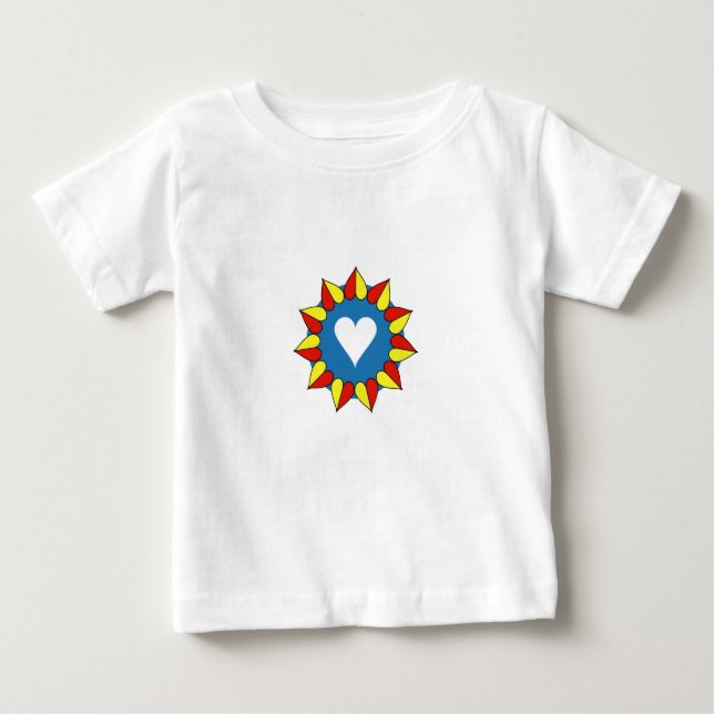 Camiseta Para Bebê Pequenos Corações (Frente)