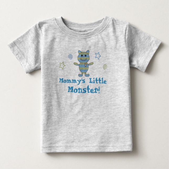 Camiseta Para Bebê Pequenos Monstros Bebê (Frente)