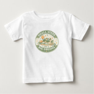 Camiseta Para Bebê Pequenos Passos Grandes Sonhos Pré-K