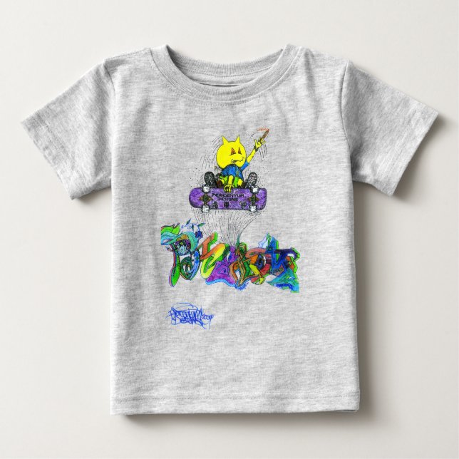 Camiseta Para Bebê Percentum Ollie (Frente)
