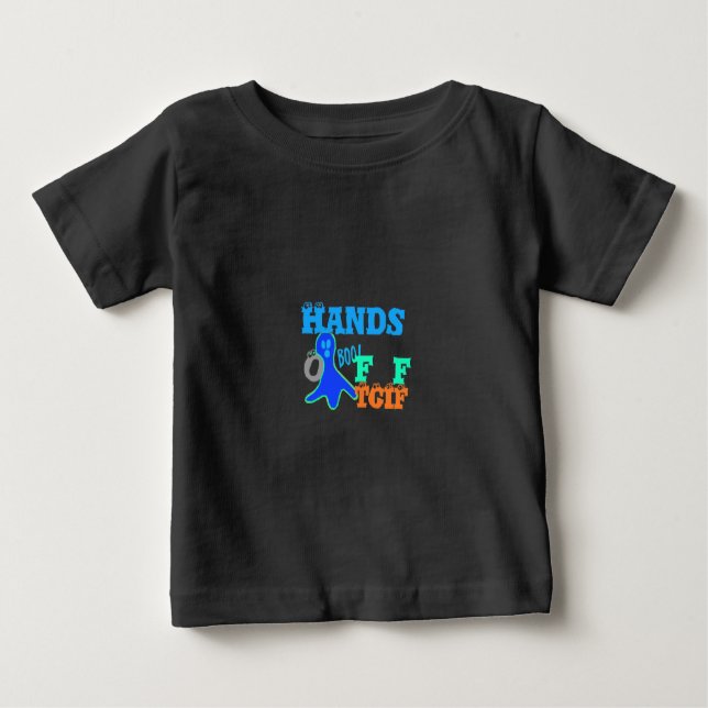 Camiseta Para Bebê Perfeito Boo! TGIF Obrigado Deus é a sexta-feira H (Frente)