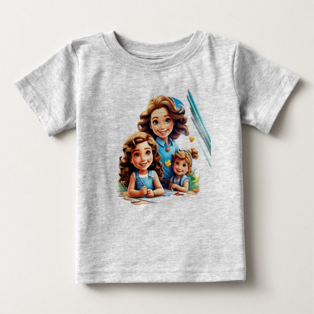 Camiseta Para Bebê Perfeito para modistas e na moda (Frente)