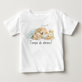 Camiseta Para Bebê perro durmiendo