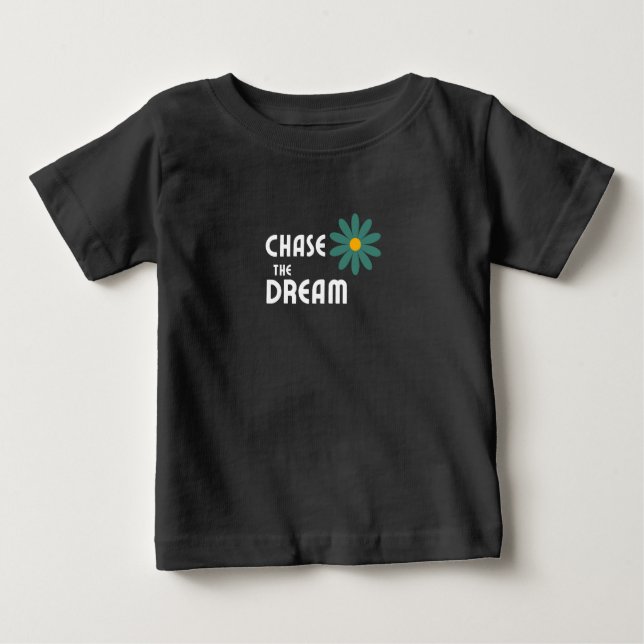 Camiseta Para Bebê Perseguir o Sonho (Frente)
