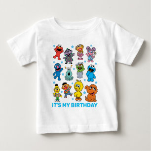 Camiseta Para Bebê Personagem da Rua Sésamo