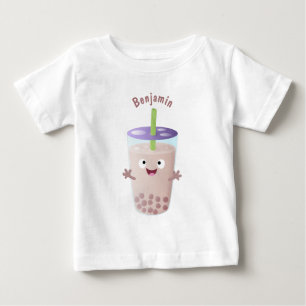 Camiseta Para Bebê Personagem de desenho animado de bobina de chá de 