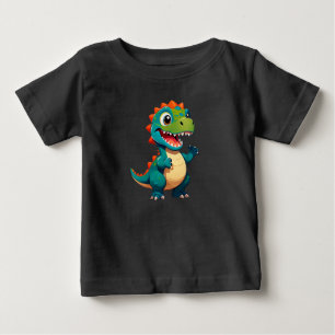 Camiseta Para Bebê Personagem de Dinossauro Bebê para Crianças