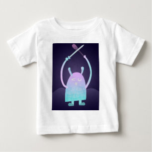Camiseta Para Bebê Personagem de Monstro Adorável para Crianças