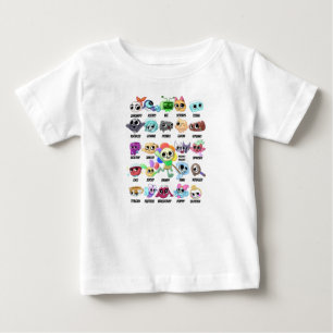Camiseta Para Bebê personagens Dandy's World Toons