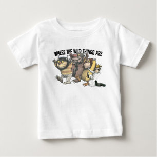 Camiseta Para Bebê Personagens e Logotipo de Onde Vivem as Feras