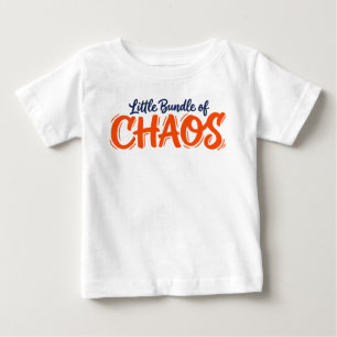 Camiseta Para Bebê Personalidade de Bebê Pequeno Caos